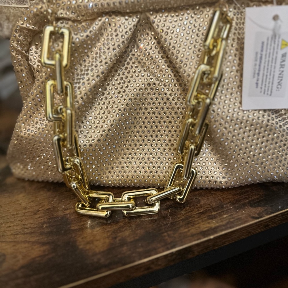 NWT Gold Studded Women's Bag